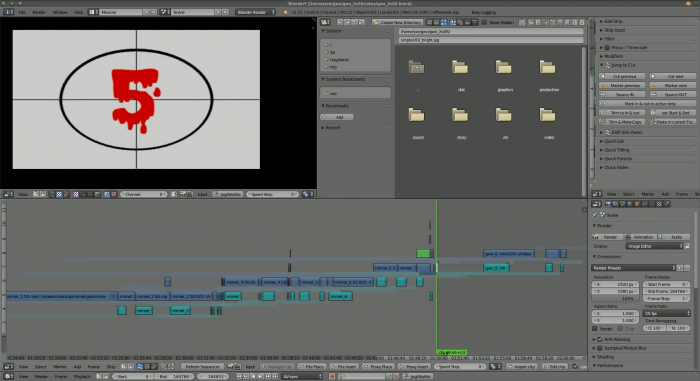 Blender as a video editor: not an all-round solution.